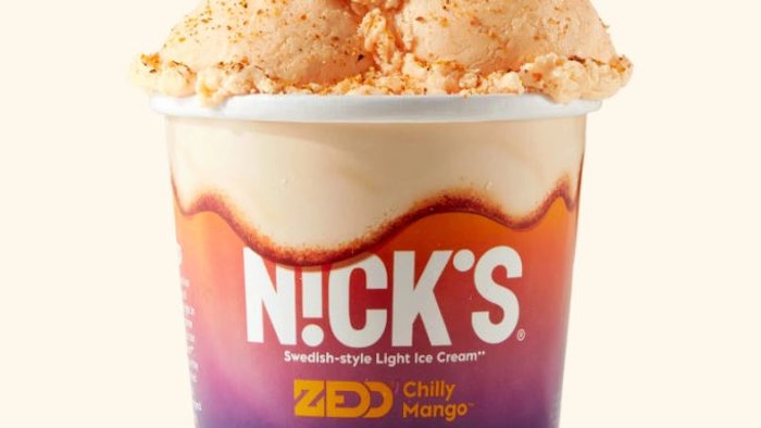 Chilly Mango offers a cooling mango base, a chili kick and a strawberry puree swirl.
