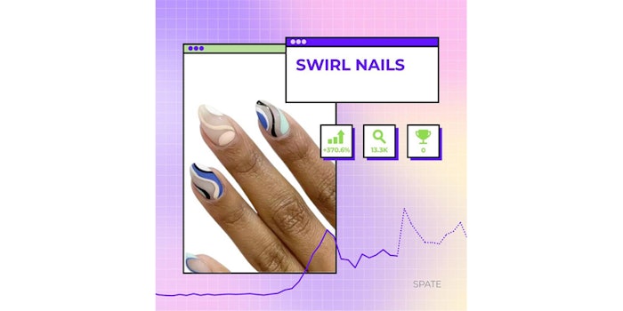 Swirl nails are now trending