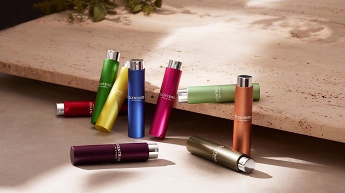 Scentbird 8mL scent bottles of different fragrances for subscribers to try.