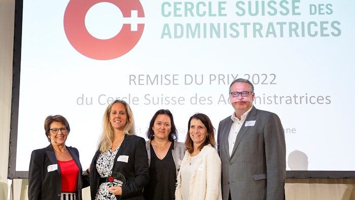 L to R: Dominique Faesch; Diana Oltramare; Mieke Van de Capelle; Véronique Baulet; François Rohrbach