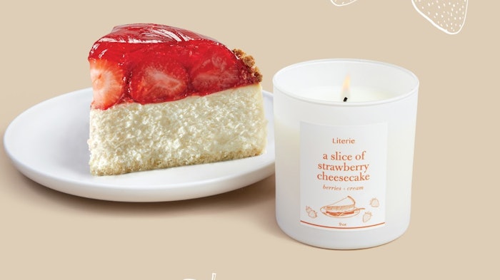 A Slice of Strawberry Cheesecake