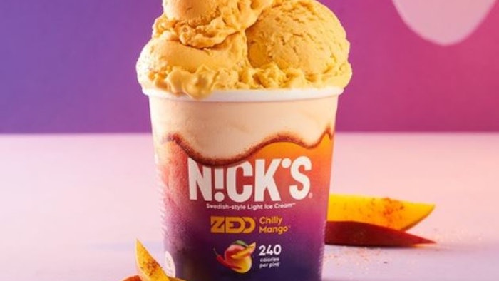 Chilly Mango offers a cooling mango base, a chili kick and a strawberry puree swirl.