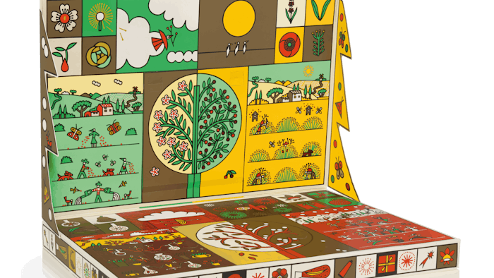 The L'Occitane December holiday campaign's exclusive advent calendar contains 24 mini products and one full-size product.