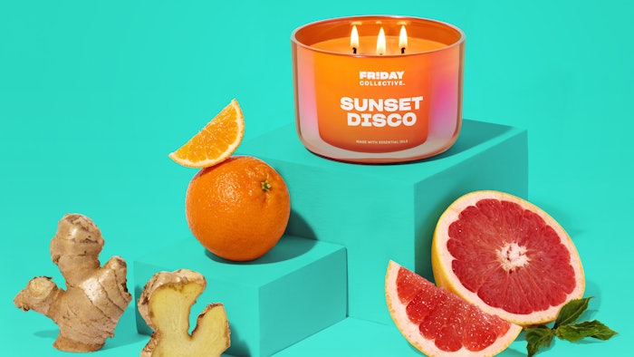The Friday Collective features 12 different candles, grouped into four scent profiles.