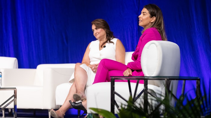 L to R: Tune into 'Reclaiming Femininity: The Role of Women in Reshaping an Industry,' featuring Givaudan vice president perfumer, Adriana Medina, alongside Victoria's Secret Beauty vice president of merchandising, Kristen Lagoa.
