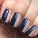 Nail art that is half glossy and half matte.
