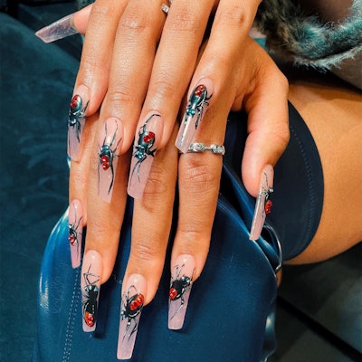 celebrity acrylic nails