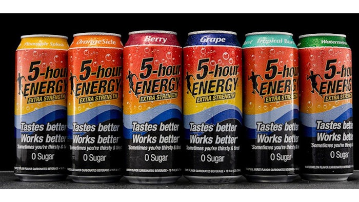 5-hour ENERGY has released three flavors of its 16-oz energy beverage, in OrangeSicle, Pineapple Splash and Tropical Burst.