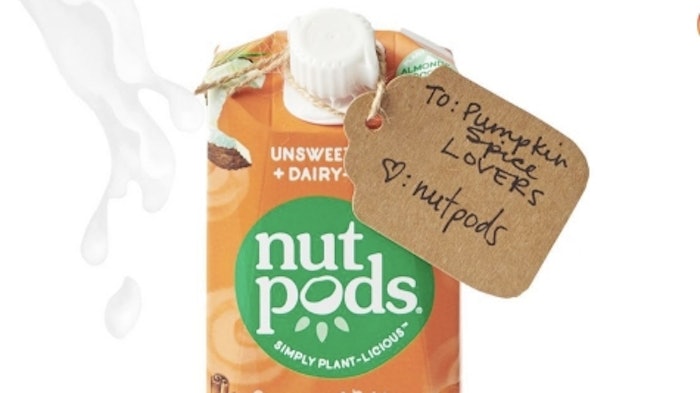 The Pumpkin Spice flavored unsweetened, dairy-free creamer is designed to offer the taste of pumpkin and cinnamon.