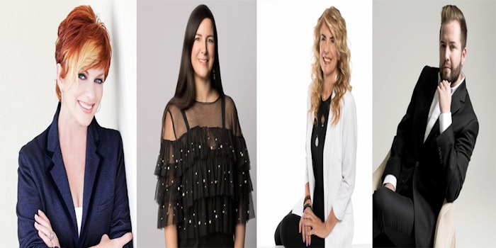 Lisa Marie Garcia, president of professional; Farah Faulkner, president of retail; Paula Malloy-Huerta, president of chains; and Richard Rivas, senior vice president of marketing at Farouk Systems.