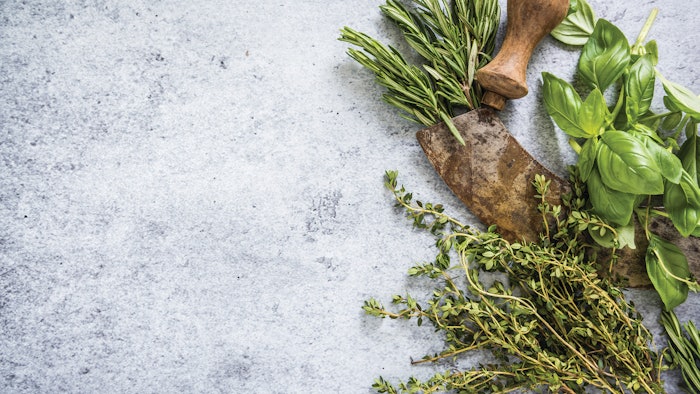 Herbs like dill, basil, lemongrass and sage were also mentioned when the panel thought of geraniol.