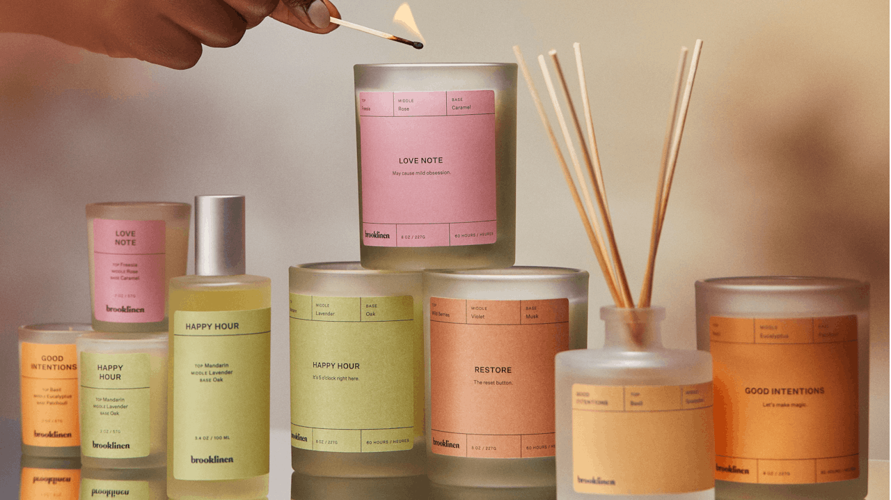 Brooklinen Launches Home Fragrance Collection