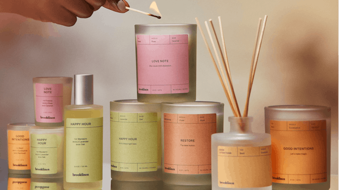 The collection includes eight candles, two diffusers and two rooms sprays.