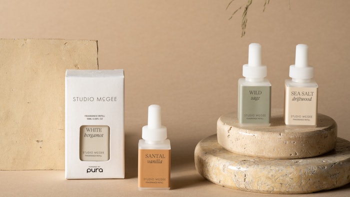 Pura and Studio McGee, an interior design studio, have launched a collection of four fragrances.
