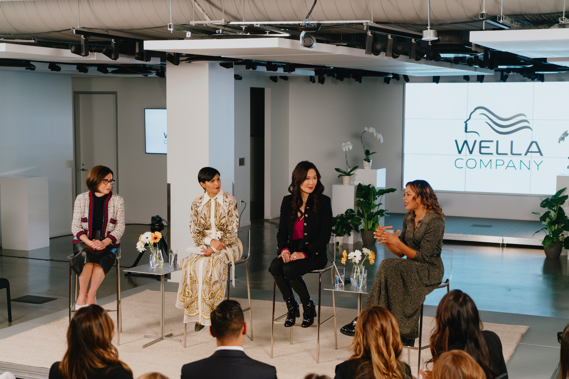From left: Suzi Weiss-Fischmann, cofounder of OPI; Stephanie Mehta, Chief Executive Officer and Chief Content Officer of Mansueto Ventures (parent company of Fast Company and Inc.); Annie Young-Scrivner, Wella Company CEO; and Nancy Twine, creator of Briogeo