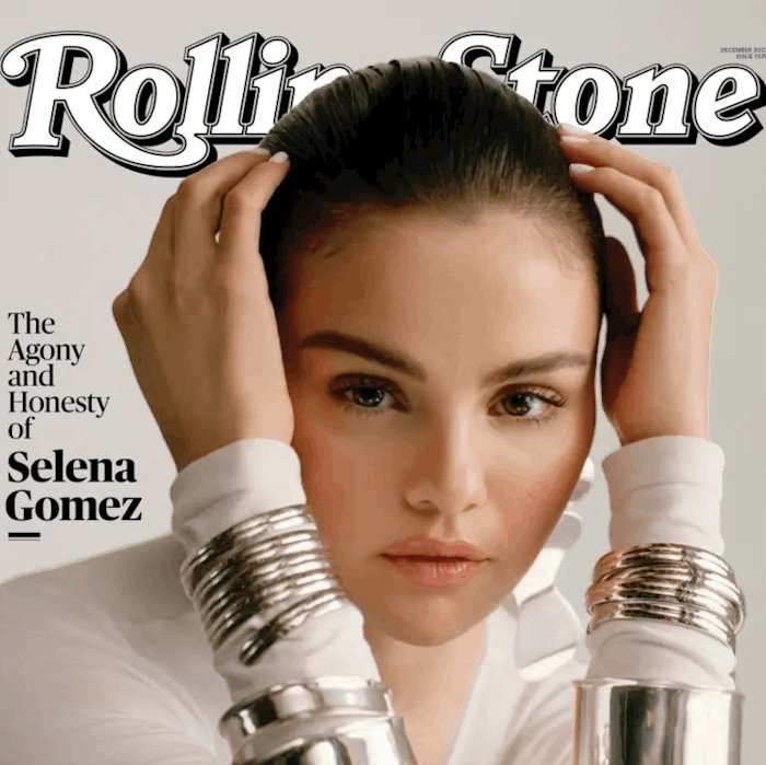 Selena Gomez on the cover of Rolling Stone's December issue