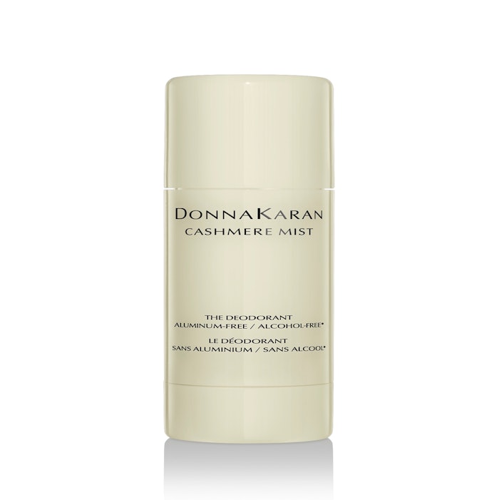 Cashmere Mist Deodorant offers scent notes of lily of the valley, bergamot, amber, musk, Moroccan jasmine and sandalwood.
