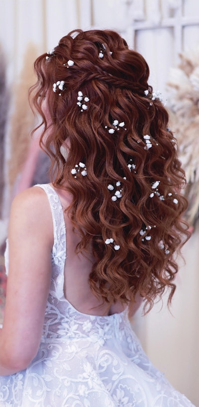 Boho special occasion hairstyle by Laura Chihaia