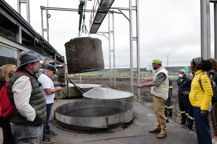 The final company visit of the tour was to Eucaforest Pty Ltd to see the harvesting and processing of E. dives including its isolated constituents.