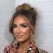 Jessie James Decker rocks a fun updo by celebrity hairstylist Frankie Calire.