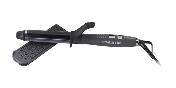 Olivia Garden has unveiled a 1¼-inch version of its Professional Titanium + ion Curling Iron.