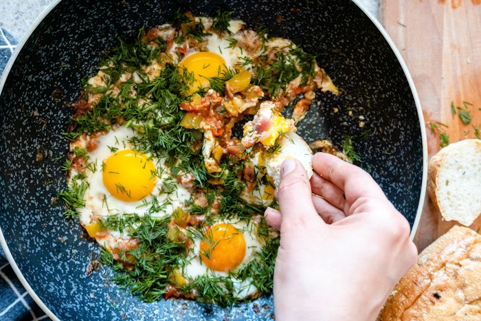 In 'Flavor Trends: Exploring the World of Middle Eastern Cuisine,' the author explores how rich Middle Eastern dishes are rich in aromatic ingredients and offer a surprising number of vegetarian and vegan dishes like cauliflower shawarma, tabbouleh, fatteh, shakshuka and hummus.