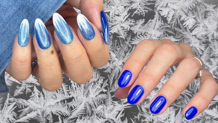 Check out 7 January blue nail designs from Nailpro's Instagram followers.