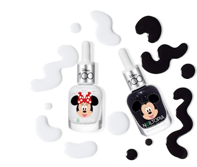 Disney x Nailtopia 100 Collection features collectible bottles that each represent a beloved Disney character.