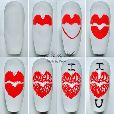 Kelly Scothorn shares her step-by-step process for creating Valentine's Day nail art.