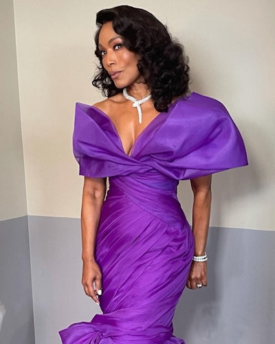 Celebrity hairstylist Randy Stodghill created Angela Bassett's Academy Awards hair look using tools from Olivia Garden