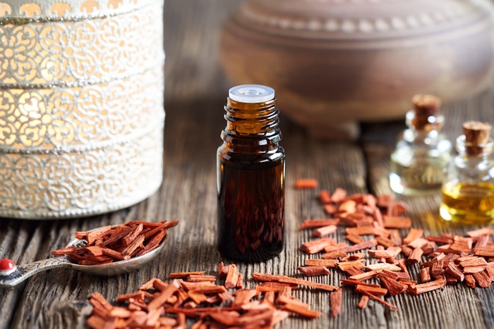 The global sandalwood oil market is forecasted to reach a market valuation of $188 million by the close of 2033.