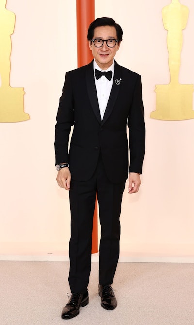 Celebrity stylist Anissa Salazar created Ke Huy Quan's timeless red carpet look for the Academy Awards using tools from Andis Company.