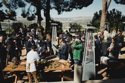 On the farm visits the outdoor lunch was a paella show by a well-known chef. Then followed an amazing evening, where teams of delegates under the watchful eye of MasterChef Arnau Paris.