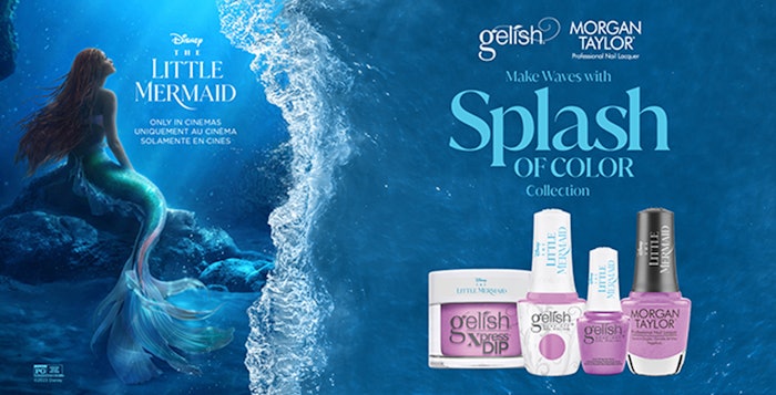 Gelish and Morgan Taylor are launching the Splash of Color Collection in celebration of Disney's The Little Mermaid.