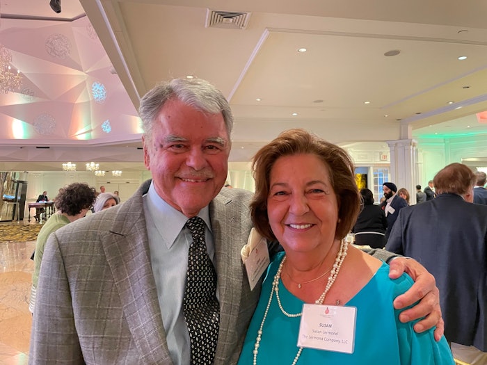 Gregory S. Lermond (L), pictured with wife Susan Lermond, was awarded the recipient of the 2023 Eric Bruell Distinguished Service Award