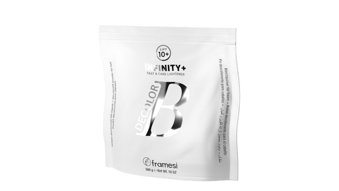 Developed with hairstylists, framesi DECOLOR B INFINITY+ is an extremely versatile, fast-acting, ultra-lightening, off-the-scalp bleaching powder.