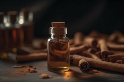 It is to be noticed that the other oil from the 'cinnamon' family namely cinnamon bark oil is characterized with the presence of cinnamic aldehyde (about 80%) and little eugenol (3% to 4%); same plant/different parts.