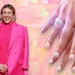 Nail artist Ashlie Johnson created Greta Gerwig's disco ball nail look for the Hollywood premiere of her film 'Barbie.'