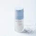 The eye cream in particular is housed in a recyclable refillable glass bottle comprising 30% PCR glass.