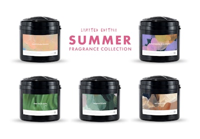 ScentAir released a Limited Edition Summer Fragrance Collection for its Whisper HOME cartridge collection. The six summer scents include Bergamot & Herbs, Earl Grey & Lily, Herbal Lavender & Eucalyptus, Neroli & Linden Blossom, Sheer Lime & Apple, and Watermelon & Sugared Lemon.