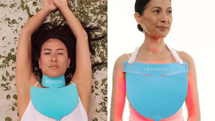 Sephora.com will initially carry 13 HigherDOSE SKUs, including the Red Light Neck Enhancer, which addresses the visible signs of aging in the neck and decolletage areas.