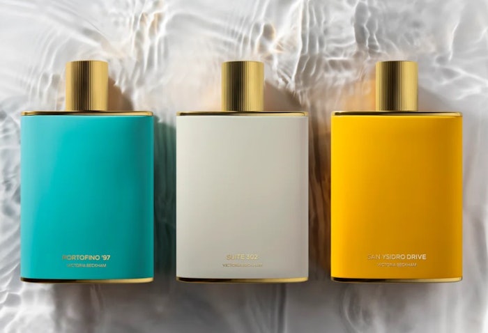 Victoria Beckham also modeled for the fragrance campaign, a first for the brand.