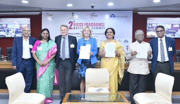 The summit also witnessed the signing of MoU with the Hindu College, University of Delhi and the industry to start the perfumery course. The MoU was signed by professor Anju Srivastava, principal of Hindu College with Martina Bianchini, president of the International Fragrance Association (IFRA) and Sant Sanganeria, founder, chairman and M.D., Ultra International Limited.