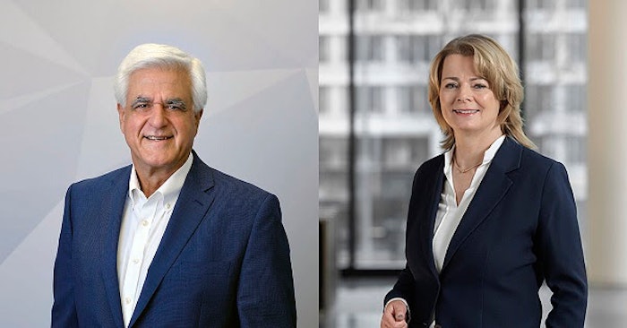 Lanxess Corporation announced the retirement of president and chief executive officer (CEO), Antonis Papadourakis (L) and Frederique van Baarle (R), a member of the Board of Management and Labor director of Lanxess AG, assumed the role of president and CEO.