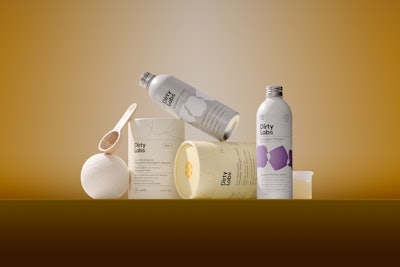 Sustainable brand Dirty Labs has expanded its range with the Bio Enzyme Dishwasher Detergent. Additionally, the brand has added Murasaki Bio Enzyme Laundry Detergent and Hand Wash and Delicates Detergent to its lineup; courtesy of Dirty Labs.