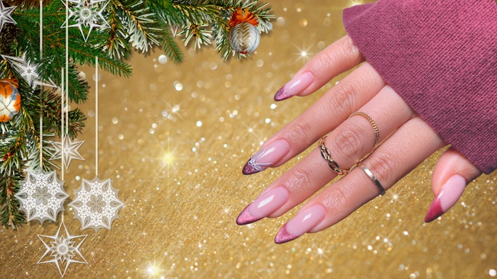 Nail artist San Sung Kim (@sansungnails) created these intricate holiday nail designs that together paint the prettiest winter tableau.