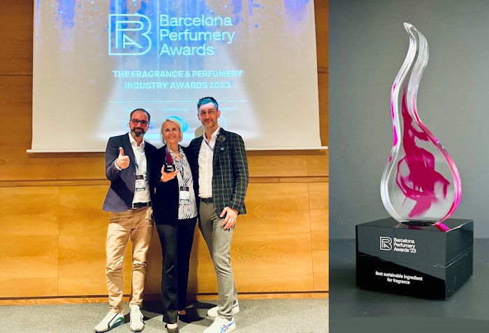 Lilybelle by Symrise was honored with the 'Best Sustainable Ingredient for Fragrance' Award at the 5th Barcelona Perfumery Congress.