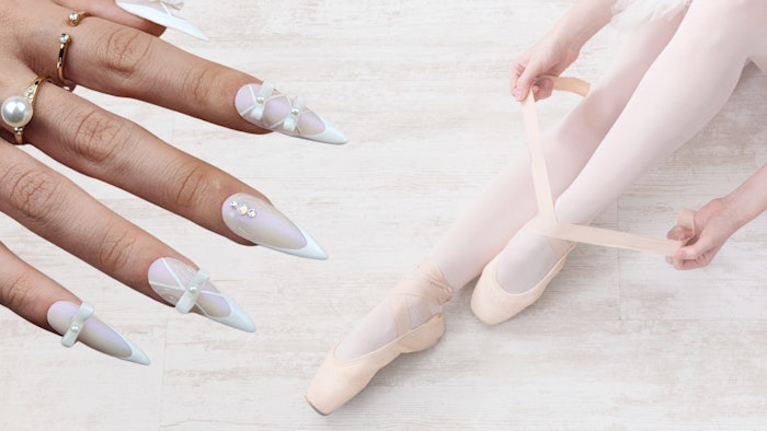 The latest minimalist nail look making waves in the industry is balletcore. CND is sharing two nail looks inspired by this trend with Nailpro including tutorials for how to bring them to life.