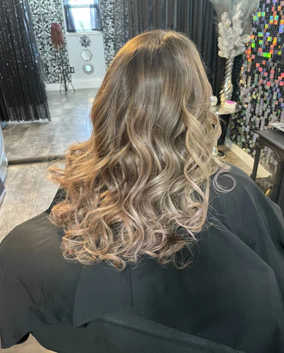 After Braided Balayage technique