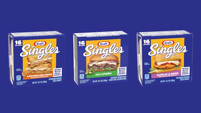The new flavors will be available in packs of 16 slices starting this month at retailers nationwide.